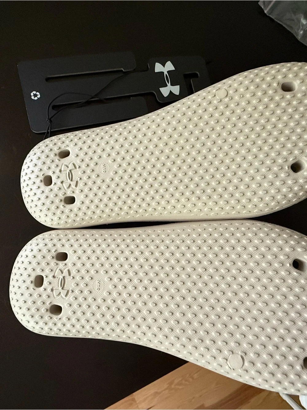 Under Armour Kids Off-White Slide Sandals
